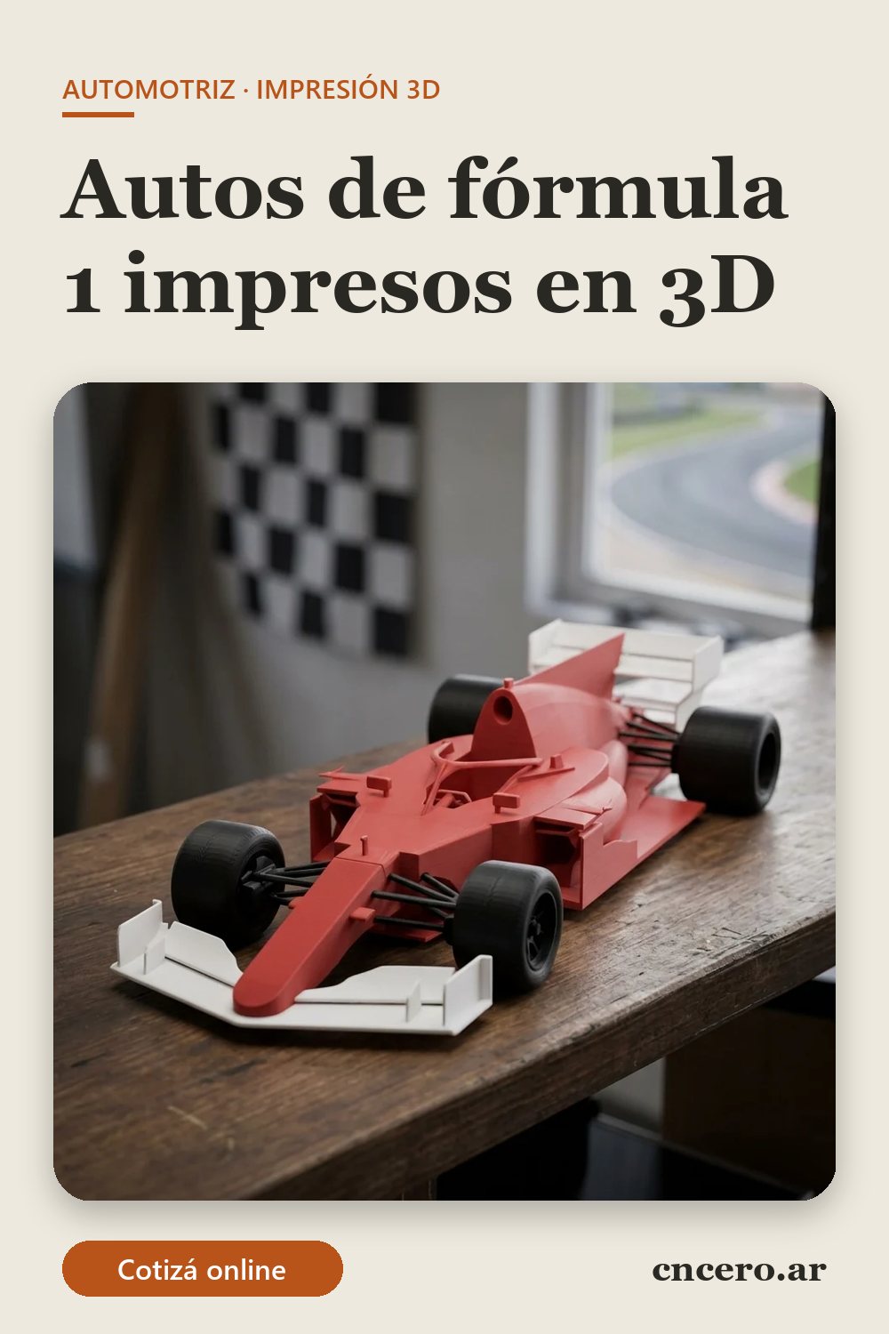 Autos de fórmula 1 impresos en 3d: autos de Fórmula 1 impresos en 3D: monoplaza de carreras genérico a escala sobre una repisa