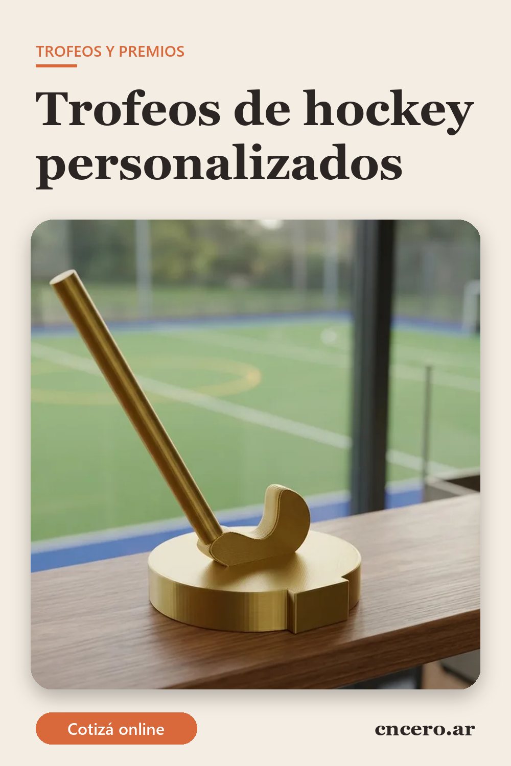 Trofeos de hockey personalizados: trofeos de hockey personalizados impresos en 3D