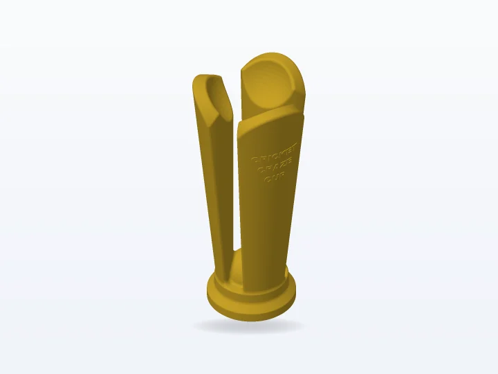 Vista 3D: trofeo copa pelota de tenis Modelo 3D del trofeo copa pelota de tenis para imprimir