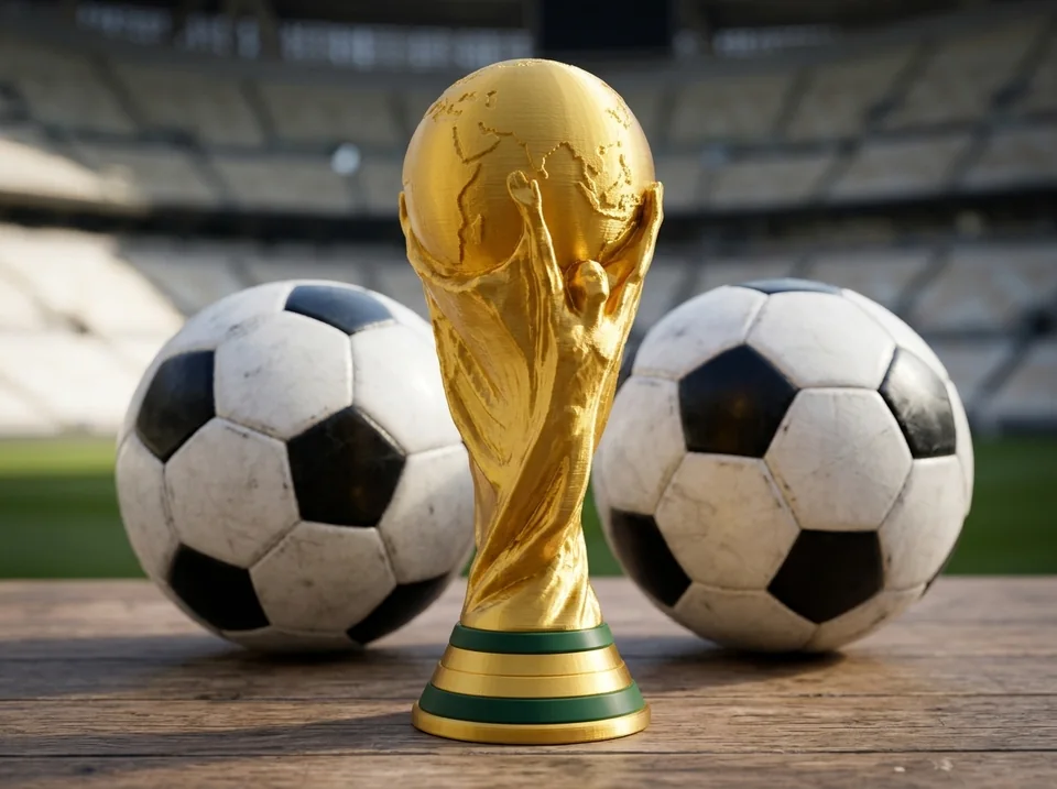 Trofeos personalizados 3D: copa del mundo de fútbol