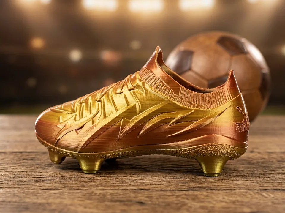Trofeos personalizados 3D: bota de oro