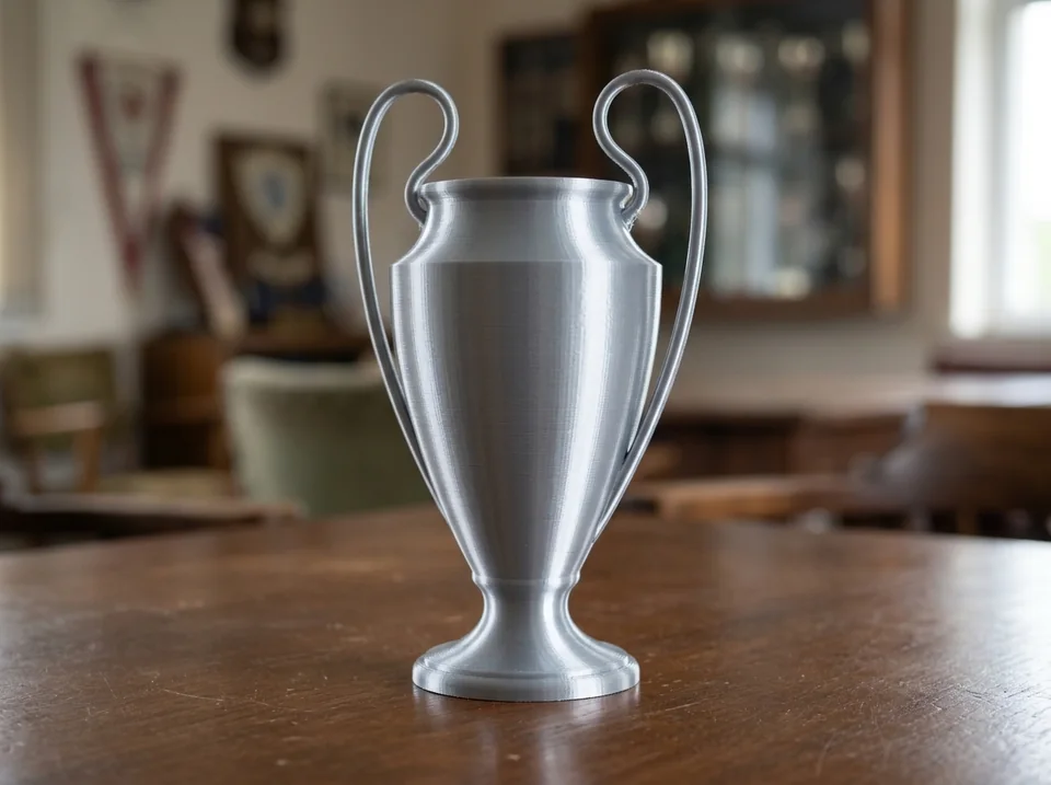 Trofeos personalizados 3D: copa de campeones de europa